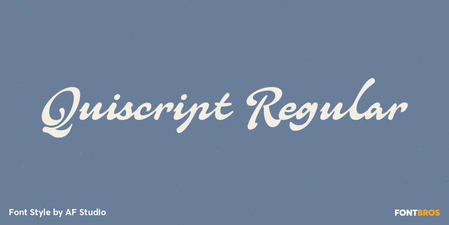 Quiscript Regular Poster