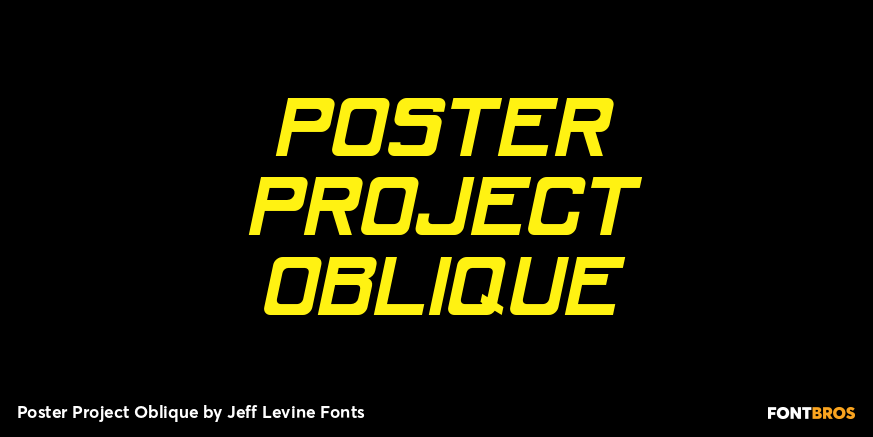 Poster Project Oblique Poster