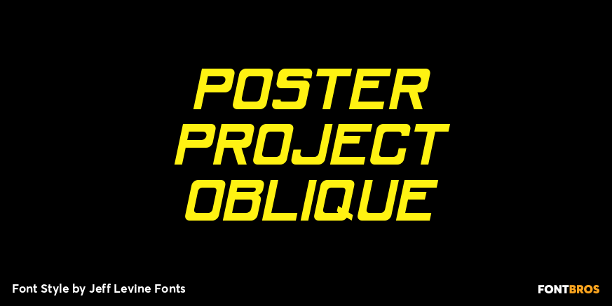Poster Project Oblique Poster