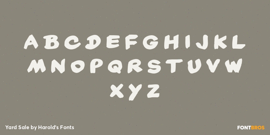 Yard Sale Font Poster #3