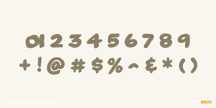 Yard Sale Font Poster #4