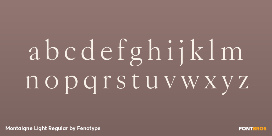 Montaigne Light Regular Font Poster #3