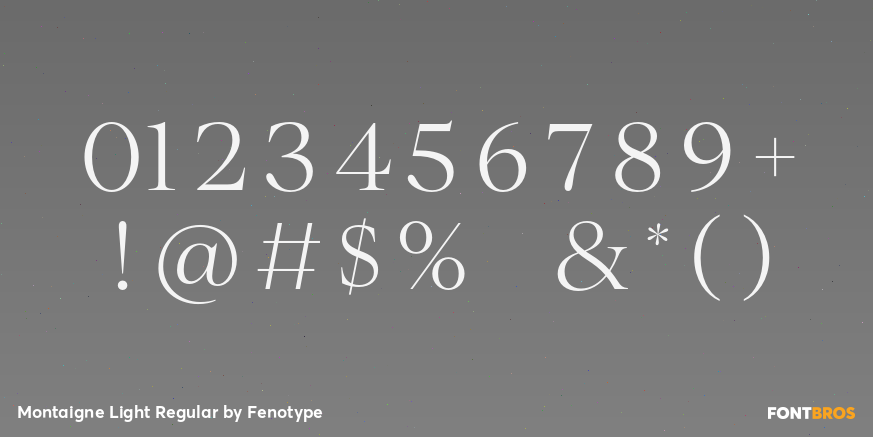 Montaigne Light Regular Font Poster #4