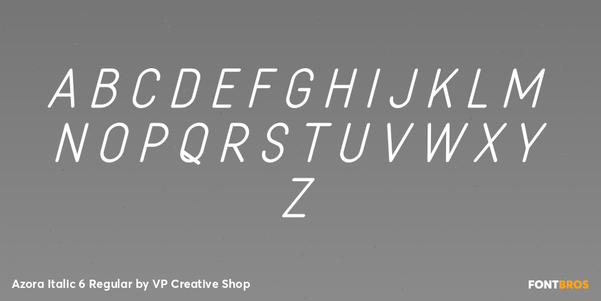 Azora Italic 6 Regular Font Poster #2