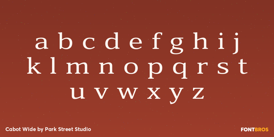 Cabot Wide Font Poster #3