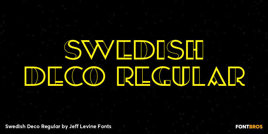 Swedish Deco Regular Font Poster #1