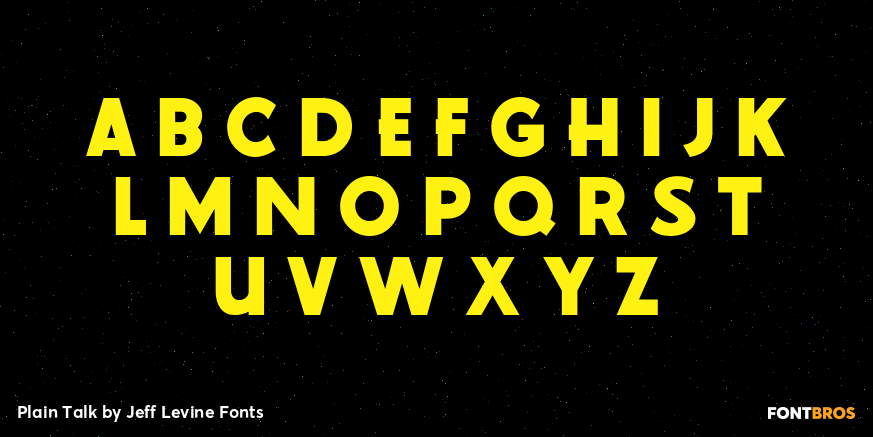 Plain Talk Font Poster #3