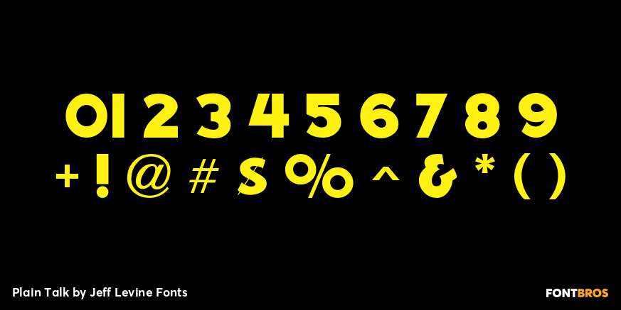 Plain Talk Font Poster #4