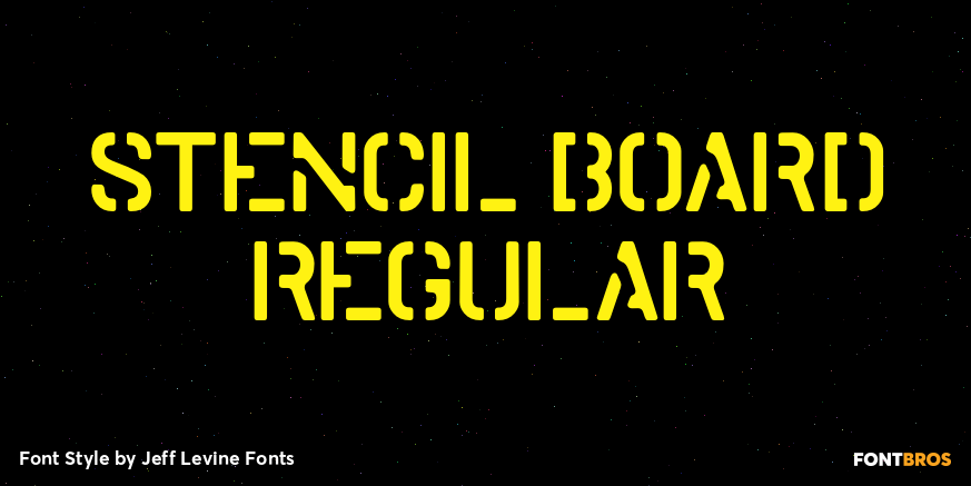 Stencil Board Regular Poster