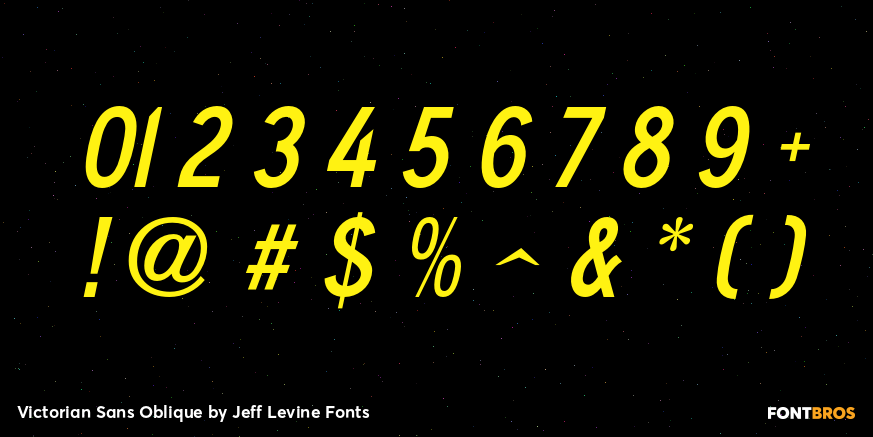 Victorian Sans Oblique Font Poster #4