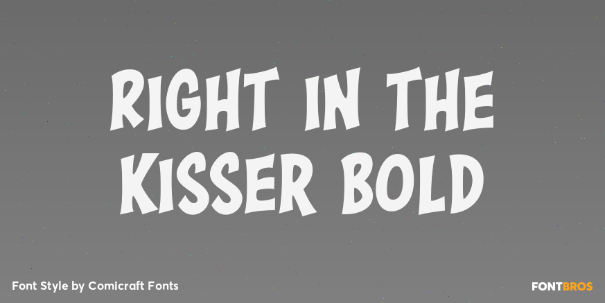 Right in the Kisser Bold Poster