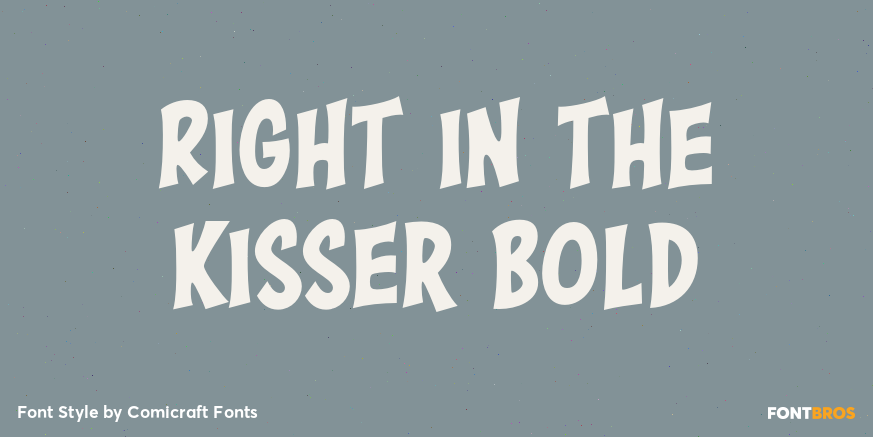 Right in the Kisser Bold Poster
