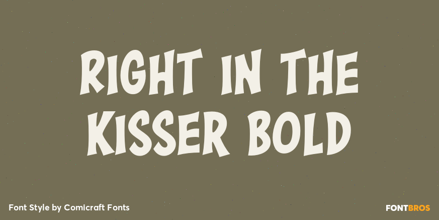 Right in the Kisser Bold Poster