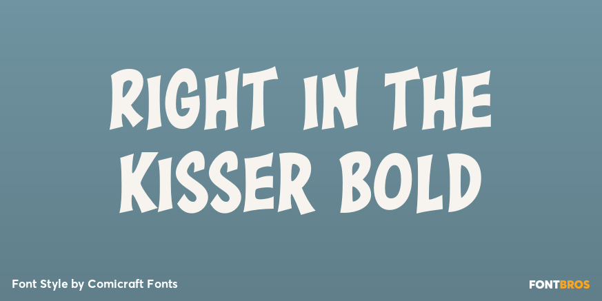 Right in the Kisser Bold Poster