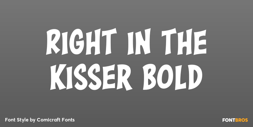 Right in the Kisser Bold Poster