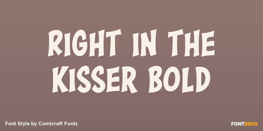 Right in the Kisser Bold Poster