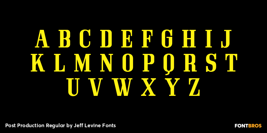 Post Production Regular Font Poster #3