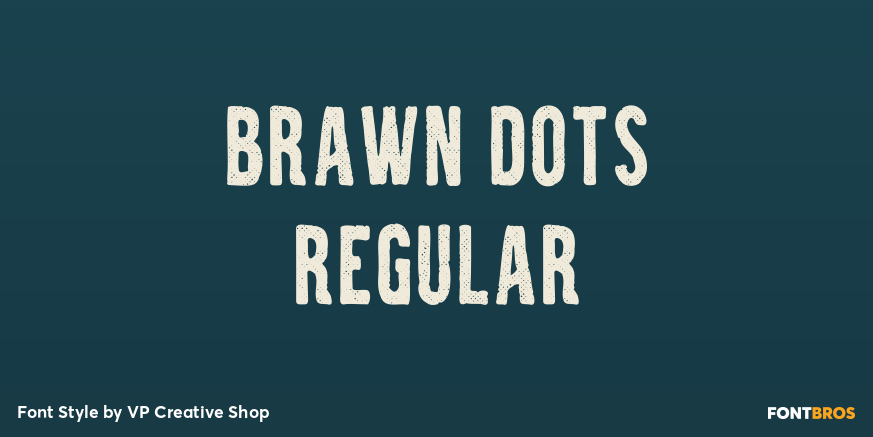 Brawn Dots Regular Poster