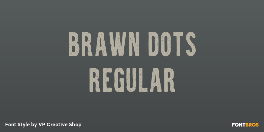 Brawn Dots Regular Poster