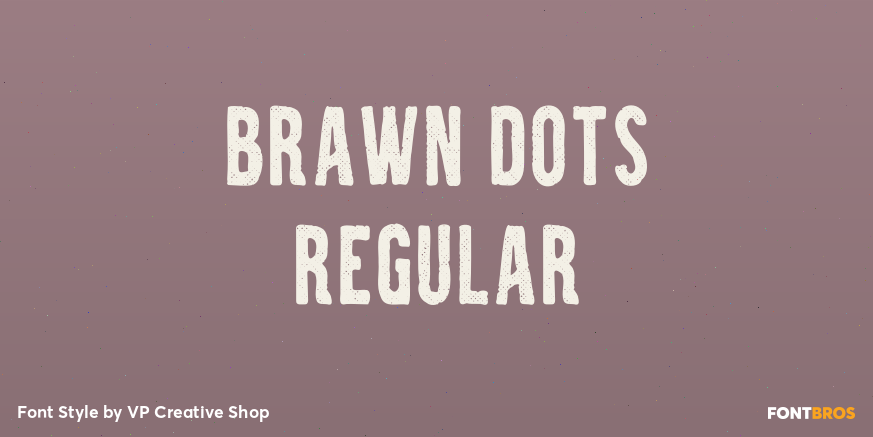 Brawn Dots Regular Poster