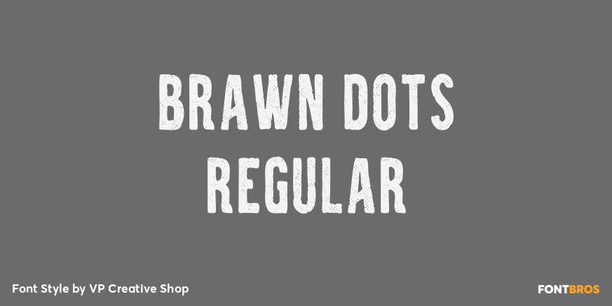 Brawn Dots Regular Poster