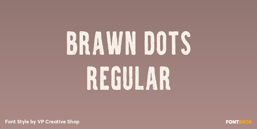Brawn Dots Regular Poster