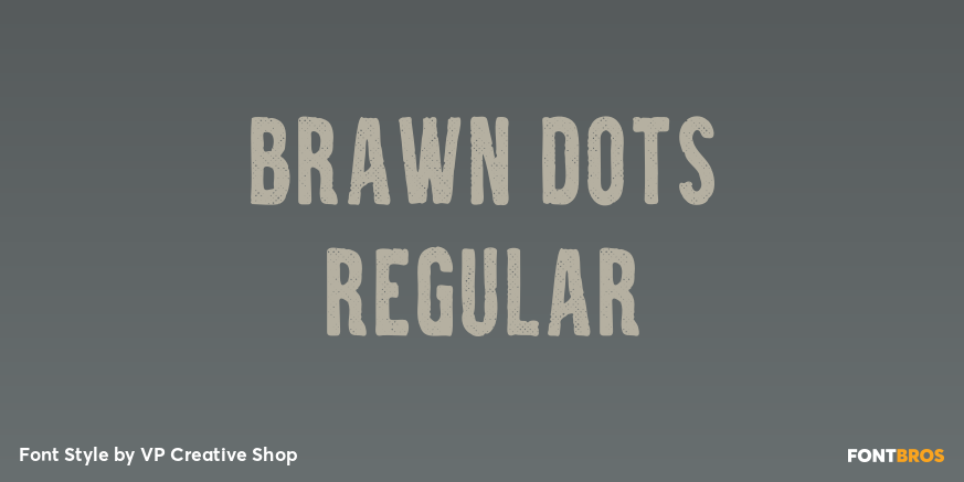 Brawn Dots Regular Poster