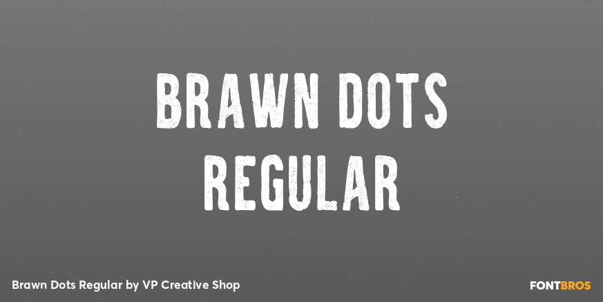Brawn Dots Regular Poster