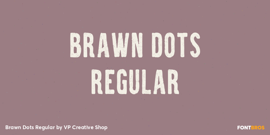 Brawn Dots Regular Poster