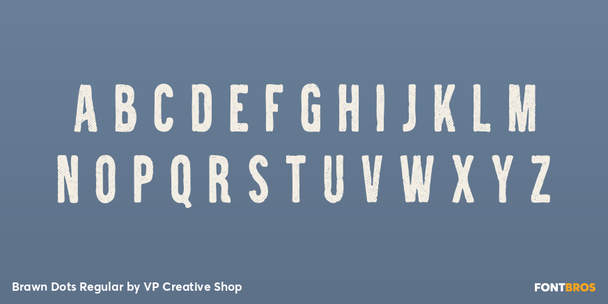 Brawn Dots Regular Font Poster #2