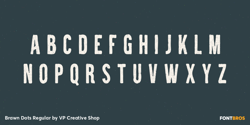 Brawn Dots Regular Font Poster #3