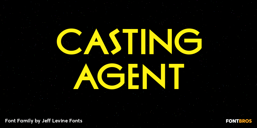 Casting Agent Font Poster