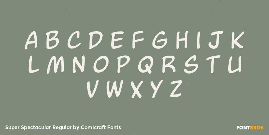 Super Spectacular Regular Font Poster #1