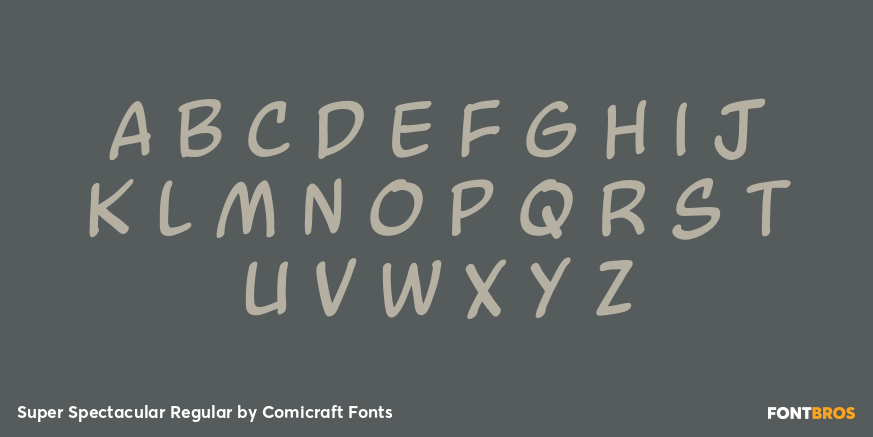 Super Spectacular Regular Font Poster #1