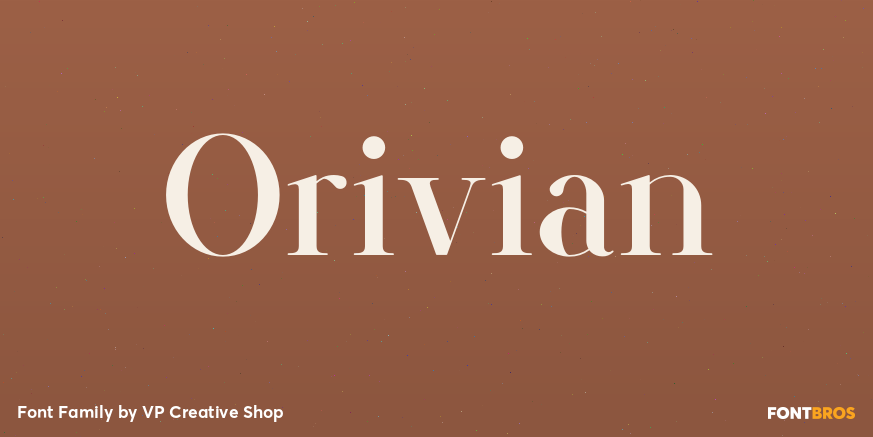 Orivian Font Poster
