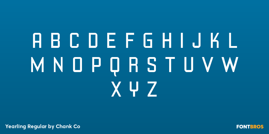 Yearling Regular Font Poster #2