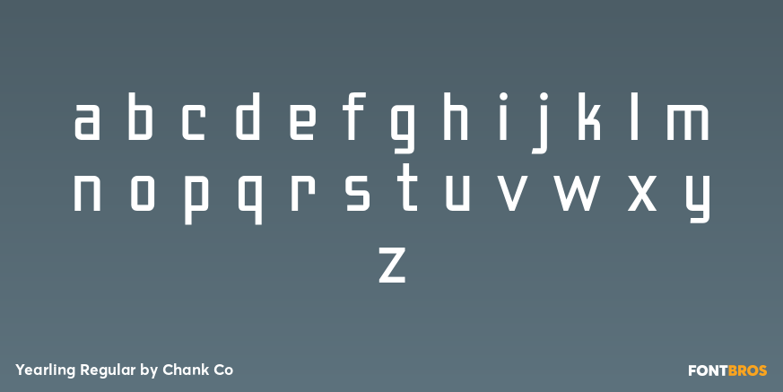 Yearling Regular Font Poster #3