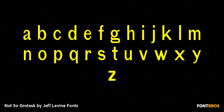 Not So Grotesk Font Poster #3