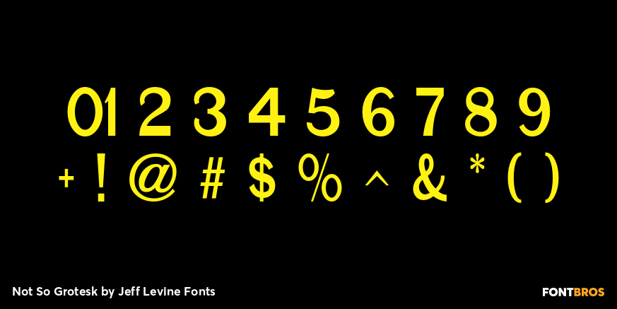 Not So Grotesk Font Poster #4