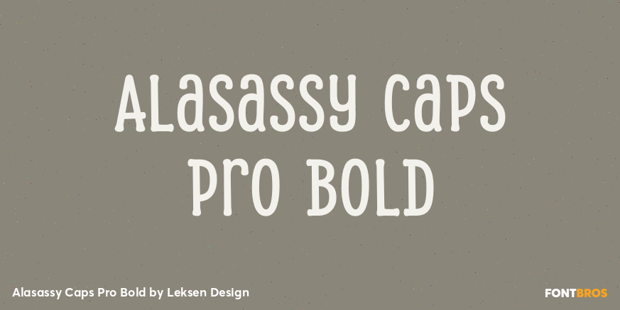 Alasassy Caps Pro Bold Poster
