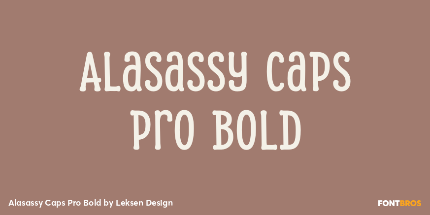 Alasassy Caps Pro Bold Poster