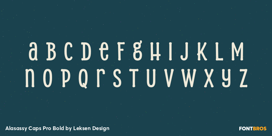 Alasassy Caps Pro Bold Font Poster #3