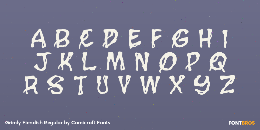 Grimly Fiendish Regular Font Poster #2