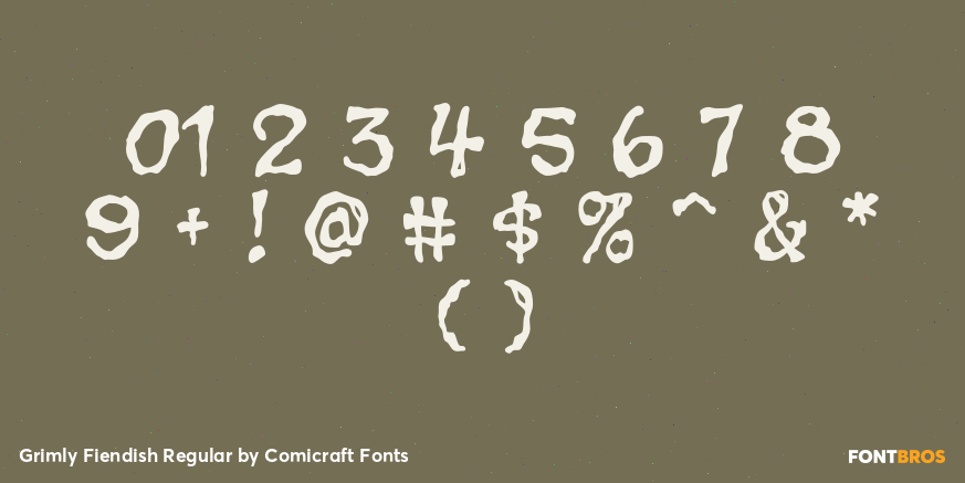 Grimly Fiendish Regular Font Poster #4