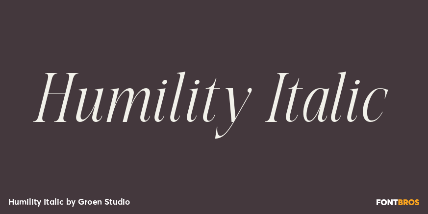 Humility Italic Poster