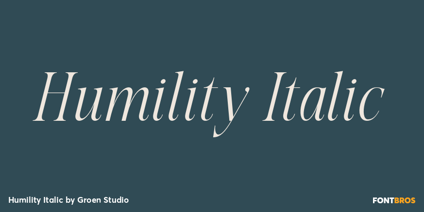 Humility Italic Poster