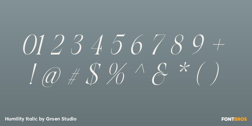Humility Italic Font Poster #4