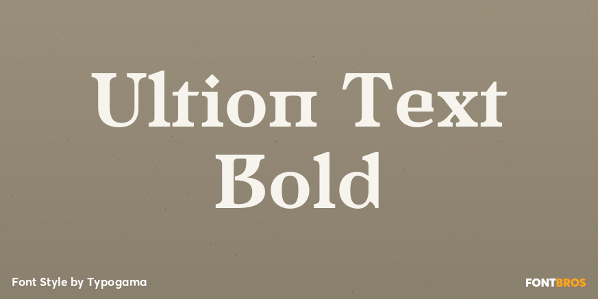 Ultion Text Bold Poster