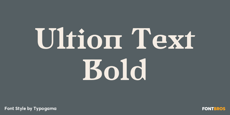 Ultion Text Bold Poster
