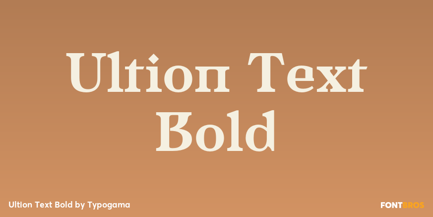 Ultion Text Bold Poster